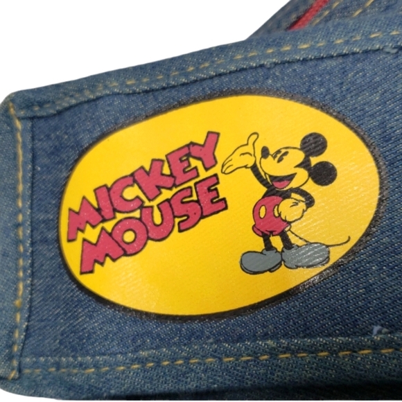 Vintage Disney Mickey Mouse Denim Tote Hand Bag Purse & Wallet - Picture 8 of 16